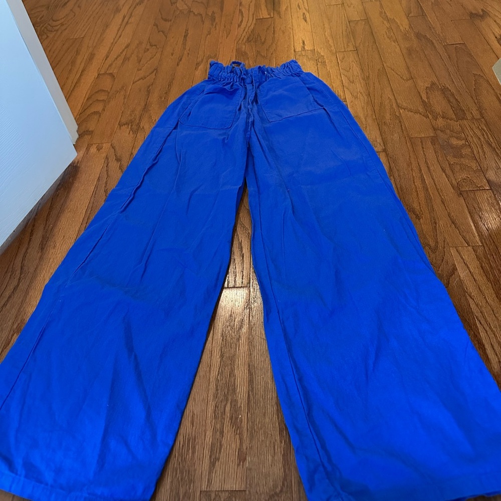 Forever 21 Royal Blue Elastic Waist Pants